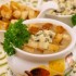 Сливочный суп-пюре с грибами и сухариками